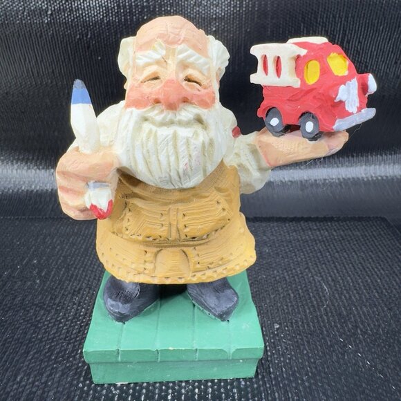 1995 David Frykman Collection Santa Crafted Resin Figurine Whimsical Decor VTG - Picture 7 of 11